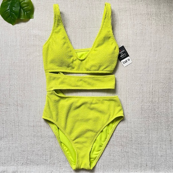 Bar III Cut-Out One-Piece Swimsuit - Size Small - Picture 2 of 3